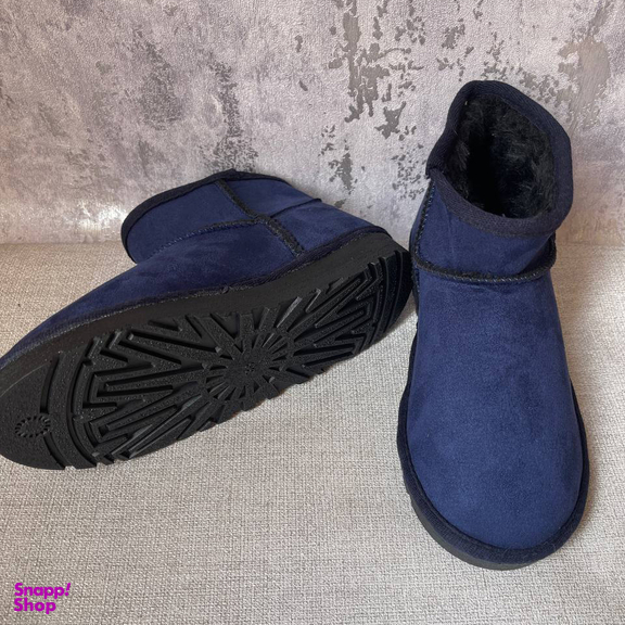 نیم بوت زنانه طرح آگ رنگ سرمه ای