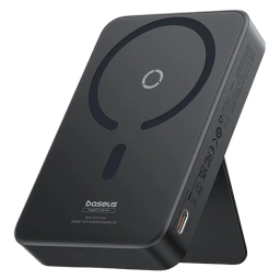 پاوربانک بی‌ سیم 20 وات بیسوس مدل MagPro Magnetic Bracket 20W ظرفیت 5000 میلی آمپر ساعت به همراه کابل USB-C