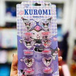 مهر مدل کرومی به همراه برچسب شب تاب بسته 6 عددی