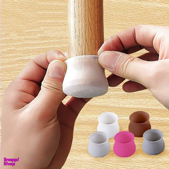 زیر پایه صندلی سیلیکونی مدل نمد دار بسته 24 عددی