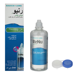 محلول شستشوی لنز رنیو مدل Multi Plus بی رنگ حجم 240 میلی لیتر