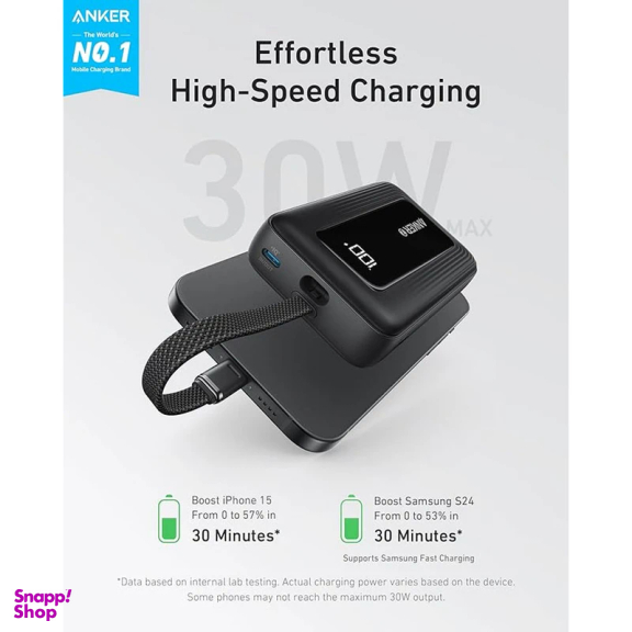پاوربانک انکر مدل Zolo 30W A1689 ظرفیت 20000 میلی آمپر ساعت