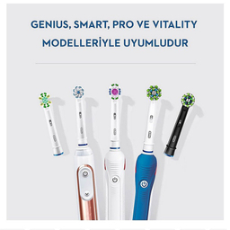 سری یدک مسواک برقی اورال بی مدل cross action بسته 4 عددی