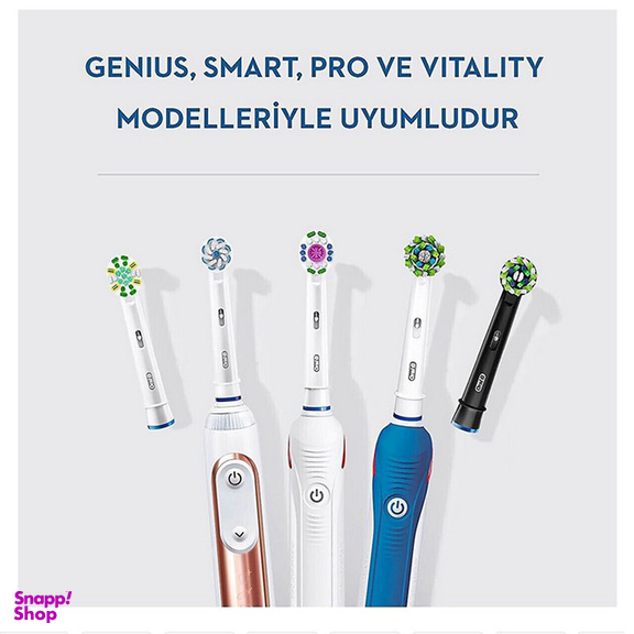 سری یدک مسواک برقی اورال بی مدل cross action بسته 4 عددی