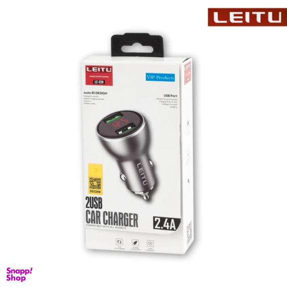 شارژر فندکی لیتو مدل LC-C20 به همراه کابل Lightning