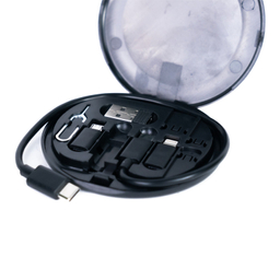 کابل تبدیل USB-C به USB-C و لایتنینگ و USB و micro-USB فوربری مدل RC190 طول 0.23 متر