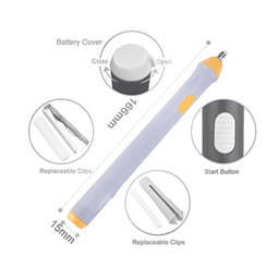 پاک کن برقی کایزر کد 10 به همراه یدک و مداد طراحی بسته 4 عددی