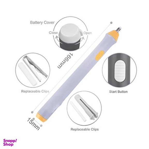 پاک کن برقی کایزر کد 10 به همراه یدک و مداد طراحی بسته 4 عددی