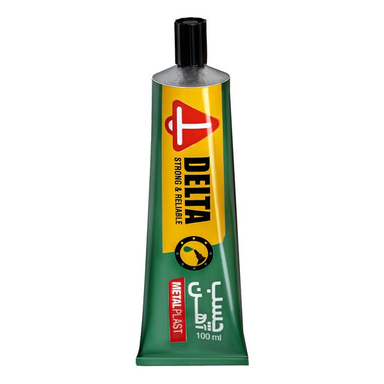 چسب آهن همه کاره دلتا مدل Metalplast حجم 100 میلی لیتر