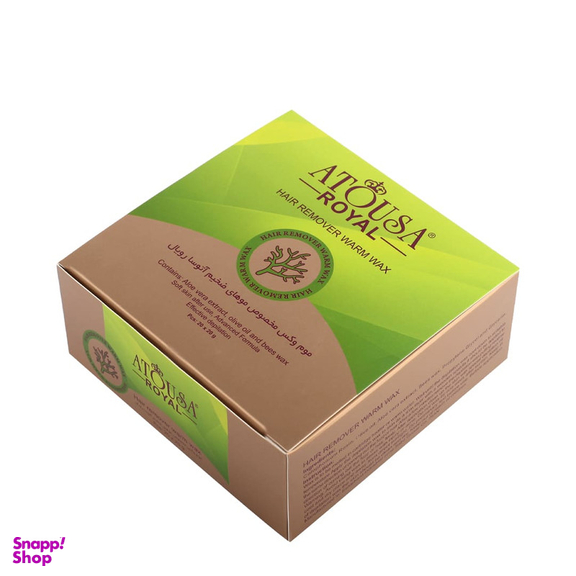 وکس موبر آتوسا رویال مدل آلوئه ورا وزن 20 گرم بسته 20 عددی