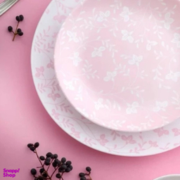 بشقاب غذاخوری گلدن اپال مدل گل ریز goud بسته ۶ عددی