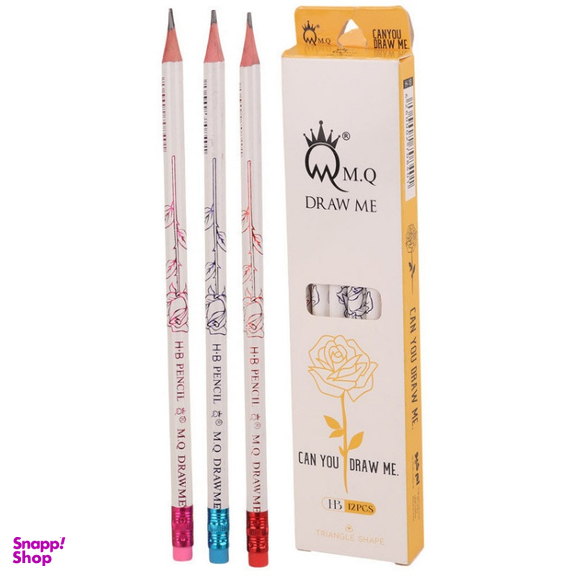 مداد مشکی ام کیو کد H-18 بسته 12 عددی