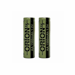 باتری قلمی قابل شارژ سرتخت اوریون مدل AA1500mAh بسته 2 عددی