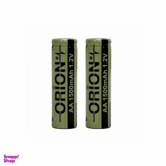 باتری قلمی قابل شارژ سرتخت اوریون مدل AA1500mAh بسته 2 عددی