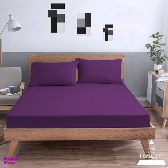 ست ملحفه و روبالشی یک نفره طرح ساده سایز 90×200 سانتی متر