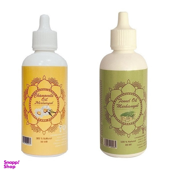 روغن صورت و بدن مرهم یاب مدل رازیانه و گل بابونه حجم 80 میلی لیتر مجموعه 2 عددی