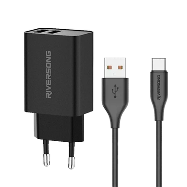 شارژر دیواری ریورسانگ مدل Safecub D13 CMM5 به همراه کابل USB به Type-C