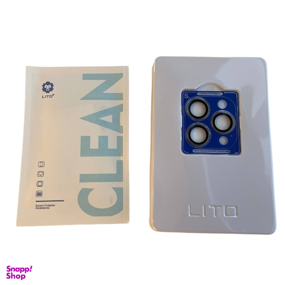 محافظ لنز دوربین موبایل لیتو مدل شابلون دار مناسب اپل iPhone 15 Pro/15 Pro Max