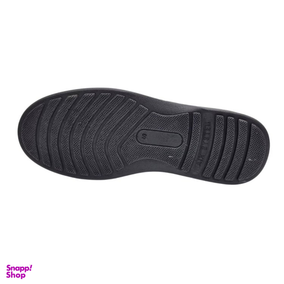 نیم بوت طبی مردانه چرم ریباری مدل Z24 رنگ مشکی