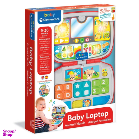 لپ تاپ کودک کلمنتونی کد 61355 رنگ قرمز