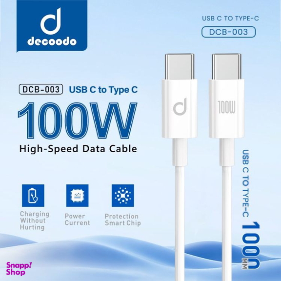 کابل Type-C دکودو کد DCB-003 طول یک متر