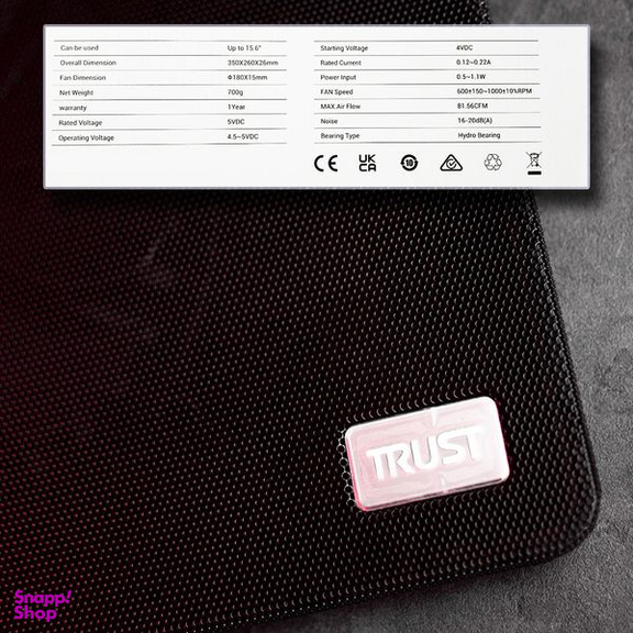 پایه خنک کننده  لپ تاپ تراست مدل TPAD-1