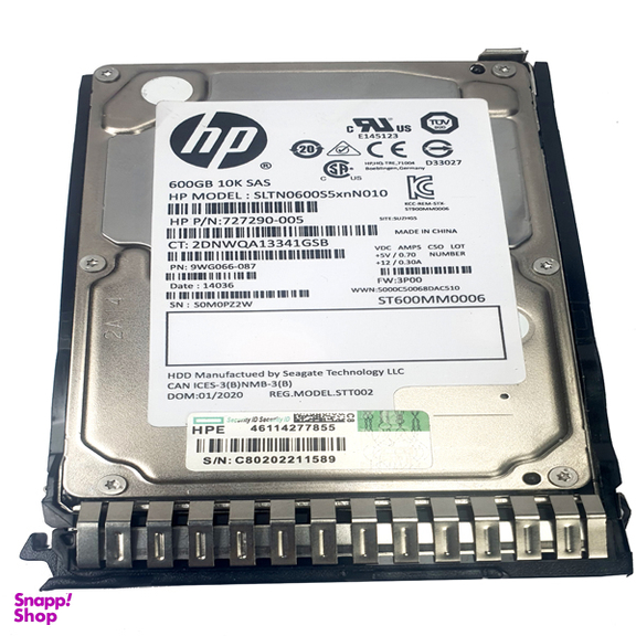 ذخیره ساز تحت شبکه سرور اچ پی مدل HP 146GB 10K 6G ظرفیت 600 گیگابایت