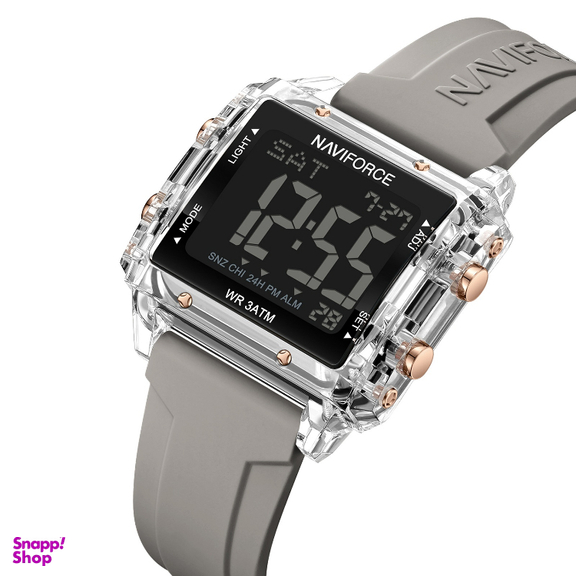 ساعت مچی دیجیتال زنانه نیوی فورس مدل 7101 رنگ خاکستری