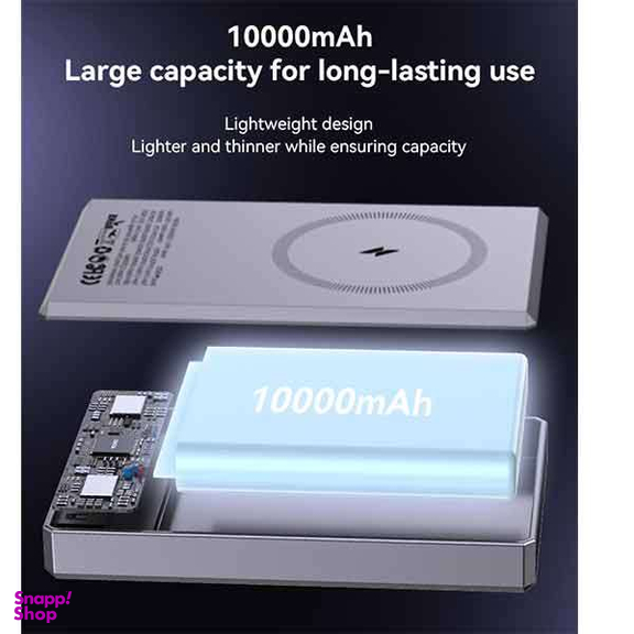 پاوربانک فست شارژ مگ سیف یسیدو مدل YESIDO YP61 15W ظرفیت 10000 میلی آمپر ساعت