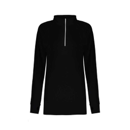 تونیک ورزشی زنانه پانیل رنگ مشکی