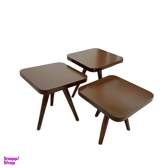 میز عسلی مدل P200 پازلی مجموعه 3 عددی