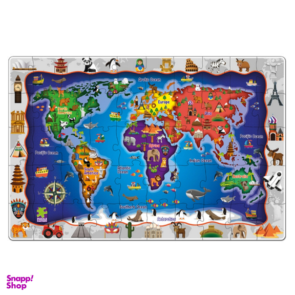 پازل نقشه جهان زرین تویز کد 7800