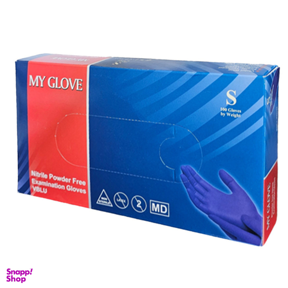 دستکش یکبار مصرف مای گلاو مدل MD سایز S بسته 100 عددی