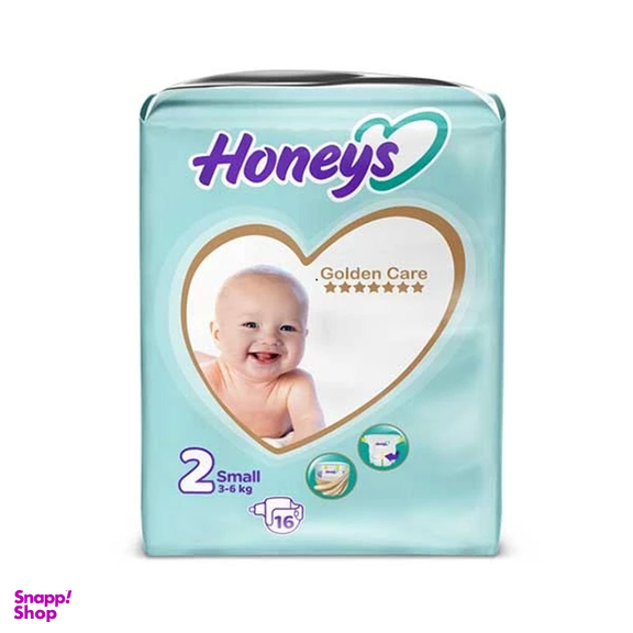 پوشک بچه هانیز مدل چسبی سایز 2 بسته 16 عددی
