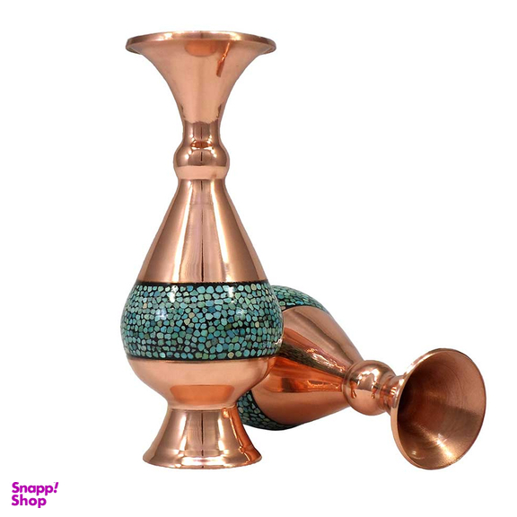 گلدان 16 س فیروزه کوب مدل صراحی کد 013 مجموعه سلام