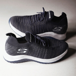 کتانی پیاده روی کشی طرح اسکچرز کد 2024 رنگ سرمه ای