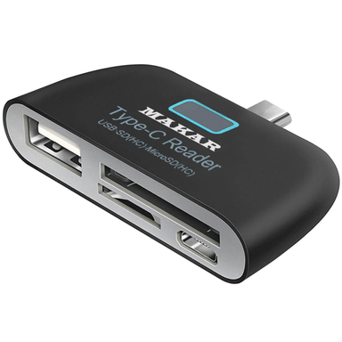 کارت‌ خوان Type-C ماکار مدل M6in1 USB 3.1 با سرعت 10Gbps