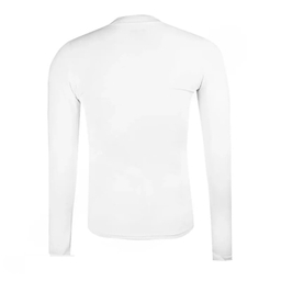 بلوز ورزشی مردانه آلشپرت مدل استرچ انگشتی ALA -002 رنگ سفید
