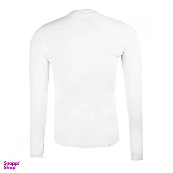 بلوز ورزشی مردانه آلشپرت مدل استرچ انگشتی ALA -002 رنگ سفید