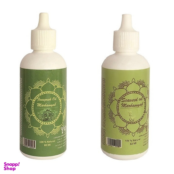 روغن مو مرهم یاب مدل جلبک دریایی و شنبلیله حجم 80 میلی لیتر مجموعه 2 عددی