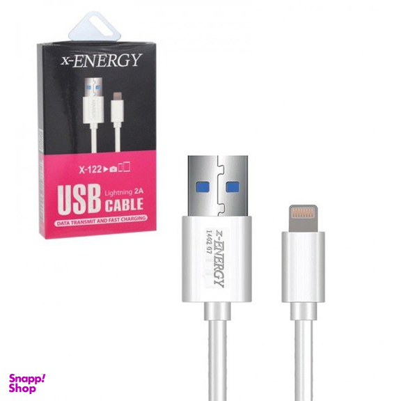 کابل دیتا USB به Lightning ایکس-انرژی مدل X--122 طول 2 متر