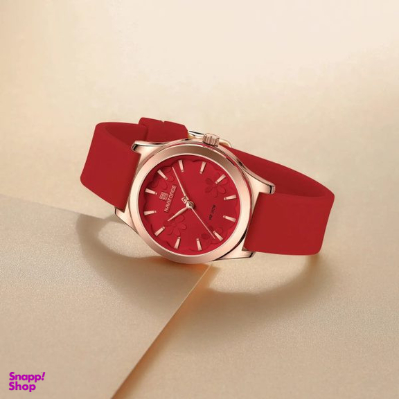 ساعت مچی عقربه ای زنانه نیوی فورس طرح گل مدل nf5051