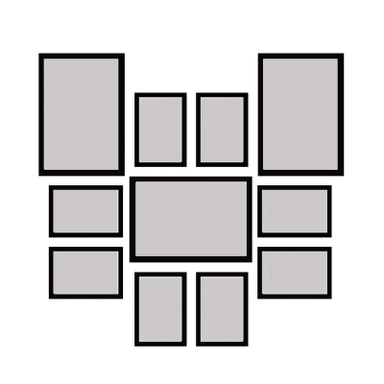 قاب عکس بکلیت مدل 215-88 مجموعه 11 عددی