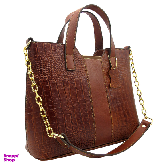 کیف زنانه چرم طبیعی کروکو مدل FATEH122K