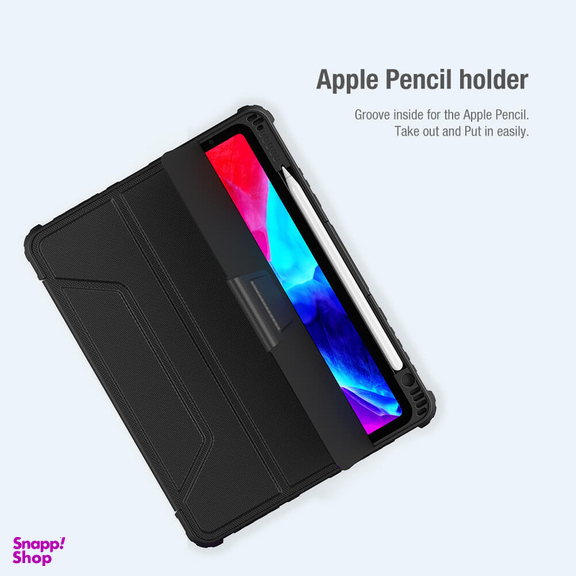 کیف کلاسوری نیلکین مدل Camshield Bumper مناسب برای تبلت اپل iPad Air 11 2024 / Air 10.9 2022 / Air 4 / Air 5 / Air 6 / Air 2020 / Ipad Pro 11 2020 / 2021 / 2022