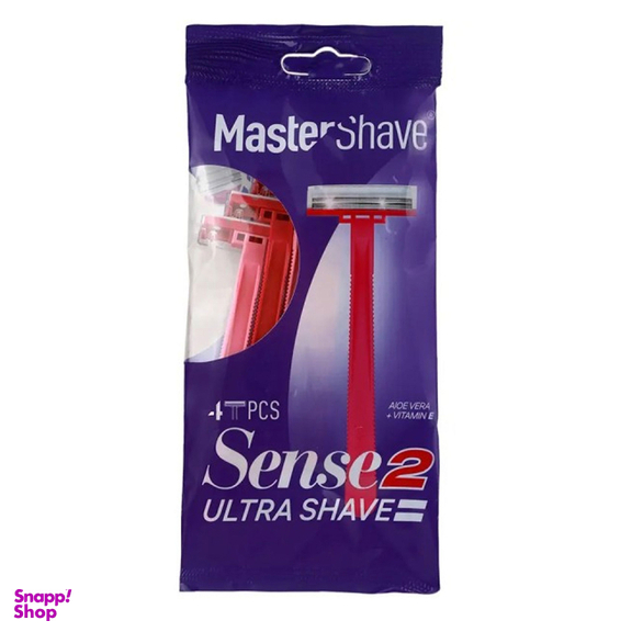 خود تراش مستر شیو مدل sense 2 بسته 4 عددی