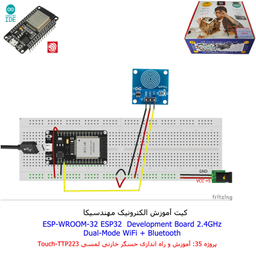 کیت آموزش الکترونیک مهندسیکا مدل خلاقیت دلتا ESP32+70