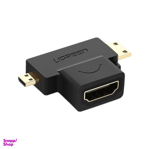 مبدل Micro HDMI Male و Mini HDMI Male به HDMI Female یوگرین مدل HD129 کد 20144