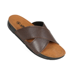 دمپایی مردانه نیکتا مدل الوند رنگ قهوه ای