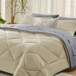 سرویس روتختی 7 تکه دو نفره نوپه هوم مدل P18 به همراه روبالشی طرح دار